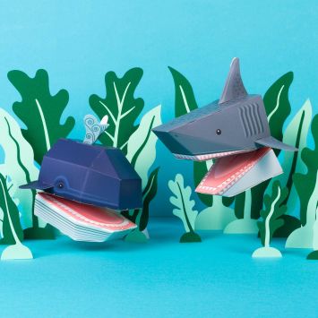 Paper Puppet Construction Kit - Sea Creatures