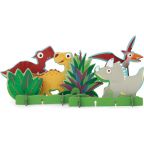 2 in 1: 36pc Dinosaur Puzzle & Play Set