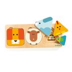 Animal Friends Layered Shapes Puzzle