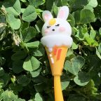 Ice Cream Cone Bunny Wiggle Gel Pen - Orange