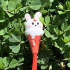 Ice Cream Cone Bunny Wiggle Gel Pen - Red