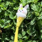 Ice Cream Cone Bunny Wiggle Gel Pen - Yellow