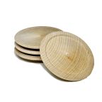 Small Wooden Plates - Set of 4