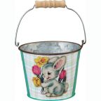 Mini Vintage Easter Bucket - Bunny