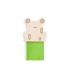 Wood & Felt Finger Puppet - Frog