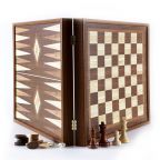 Combination Backgammon Chess Game Set