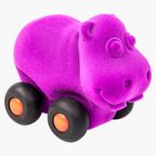 Soft Natural Rubber Hippo Car