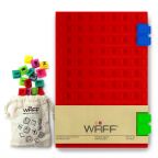 Large Journal with Clip on Cubes: Red