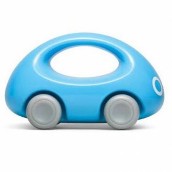 blue push car