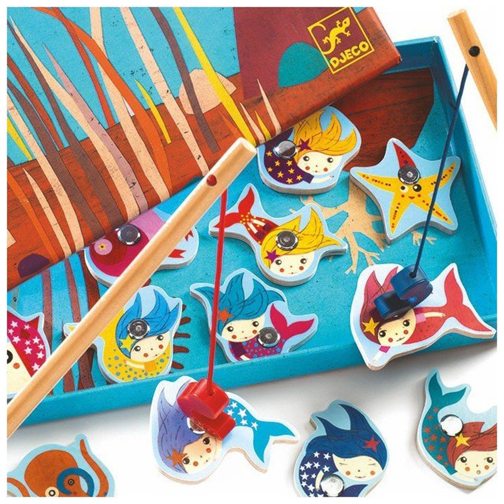Magnetic Fishing Game, Felt Educational Game, Mermaid, Felt Story