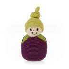 Crochet Eggplant Rattle